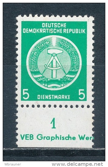 DDR Dienstmarken A 10 X YI ** Geprüft Weigelt Mi. 20,- - Sonstige & Ohne Zuordnung