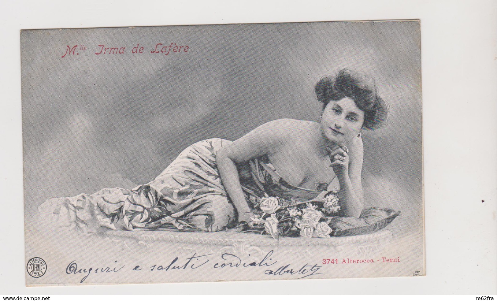 M.lle Irma De Lafère - F.p. - Fine '1800 - Artisti
