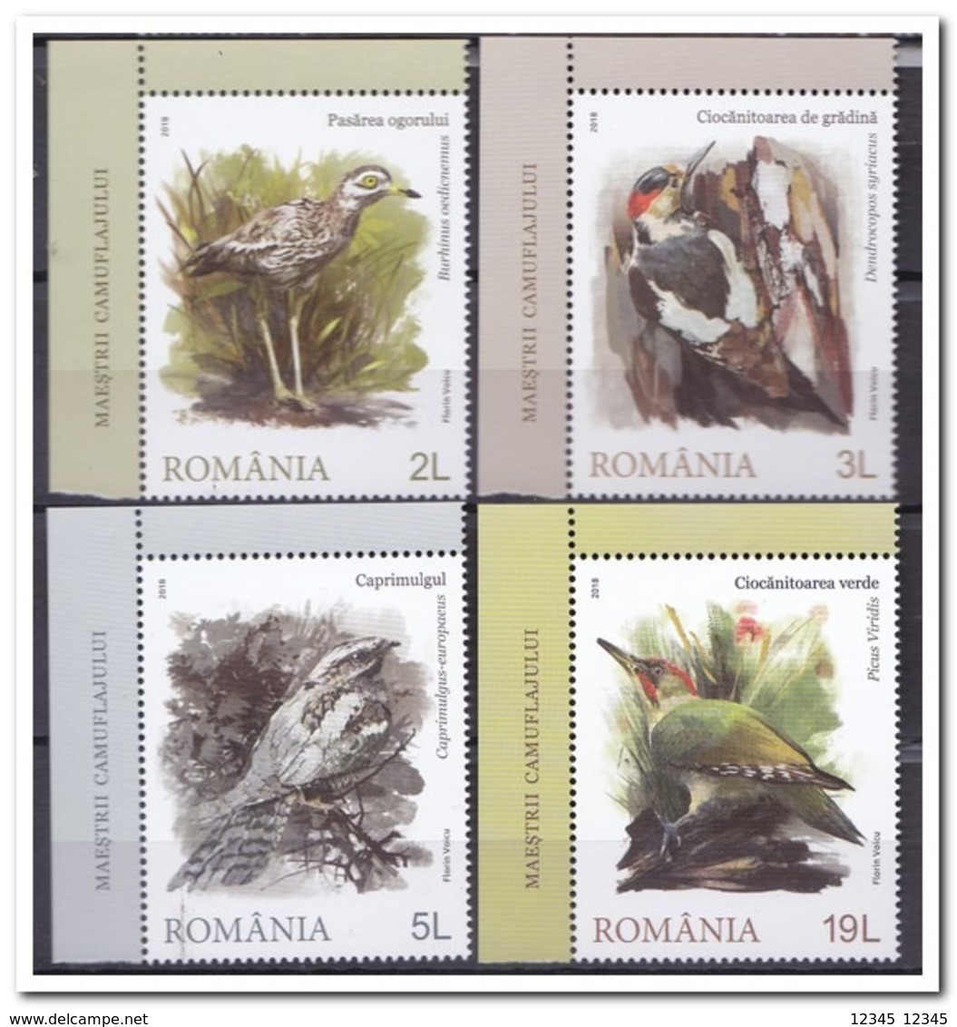 Roemenië 2018, Postfris MNH, Birds - Maleisië (1964-...)