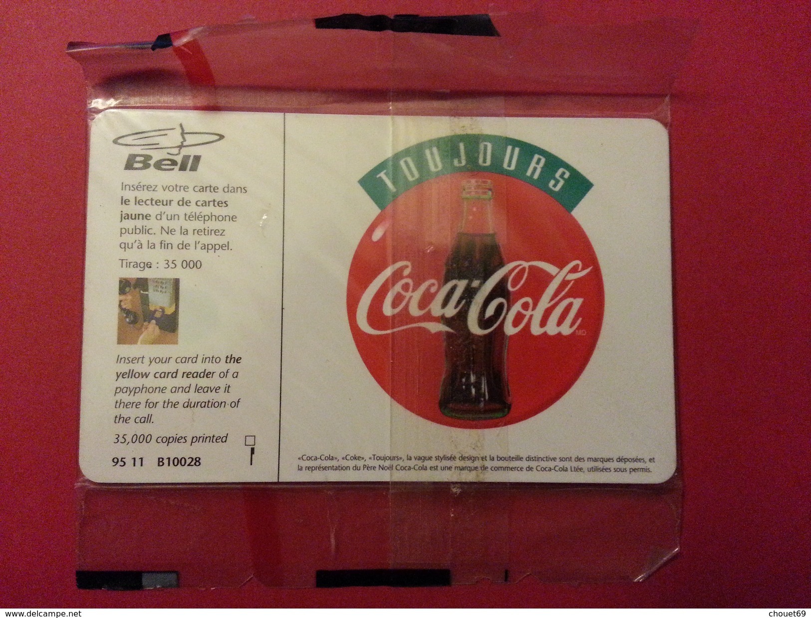 10 $ PERE NOEL SANTA CLAUS CHRISTMAS COCA COLA CANADA BELL B10028 NSB MINT BLISTER Coca-cola - Canada