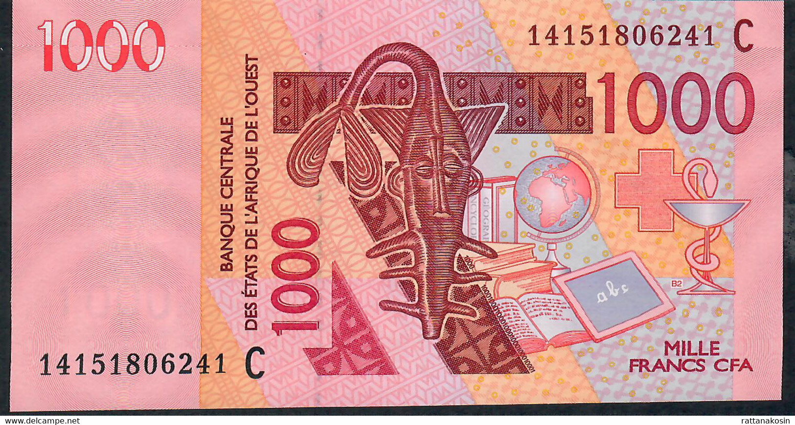 BURKINA FASO P315C 1000 FRANCS  Date (20)14 2014   UNC. - Burkina Faso