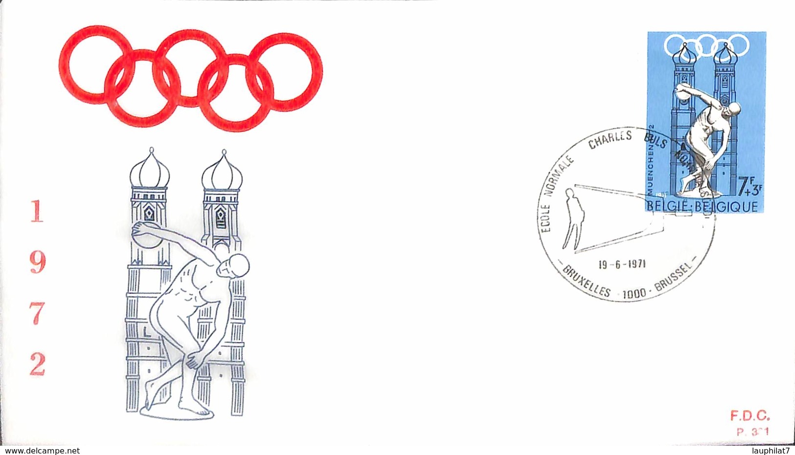 [409597]TB//-Belgique  - BRUXELLES - BRUSSEL, Jeux Olympiques, Sports, Athlétisme - 1971-1980