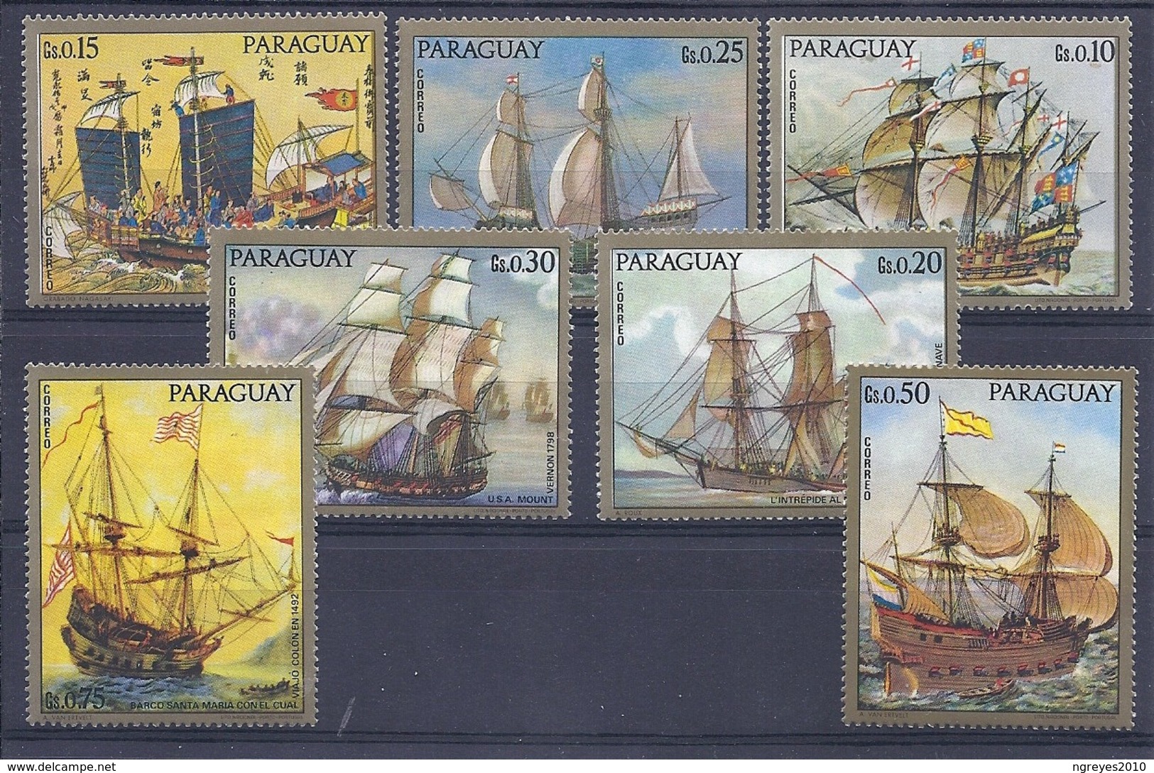 190031837    PARAGUAY   YVERT    Nº  1211/7  **/MNH - Paraguay