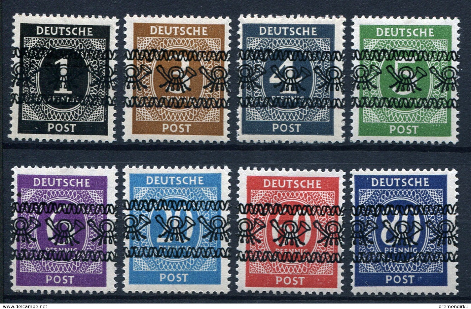 44231) ALL.BESETZUNG # I-VI, VIII + IX/I Postfrisch Aus 1948, 355.- € - Sonstige & Ohne Zuordnung