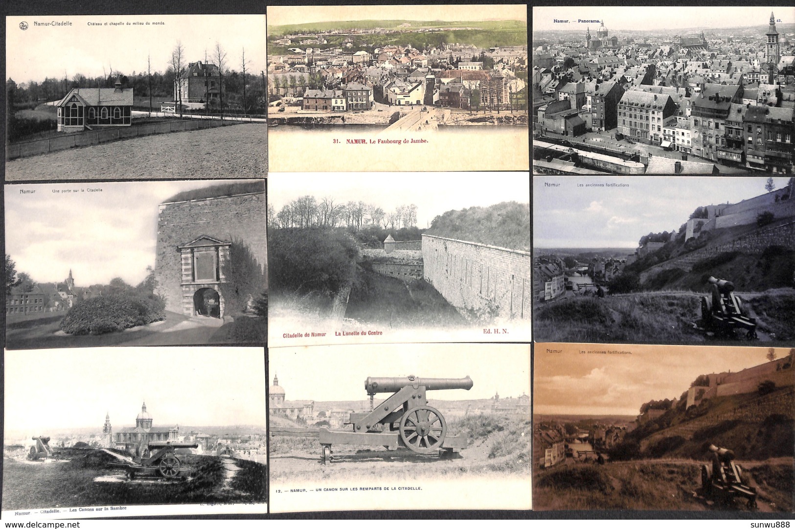 Namur - Superbe Lot 100 Cartes (colorisée Animée SBP Précurseur Top Qualité... Voir Tout Est Scanné... Petit Prix) (1) - Namur