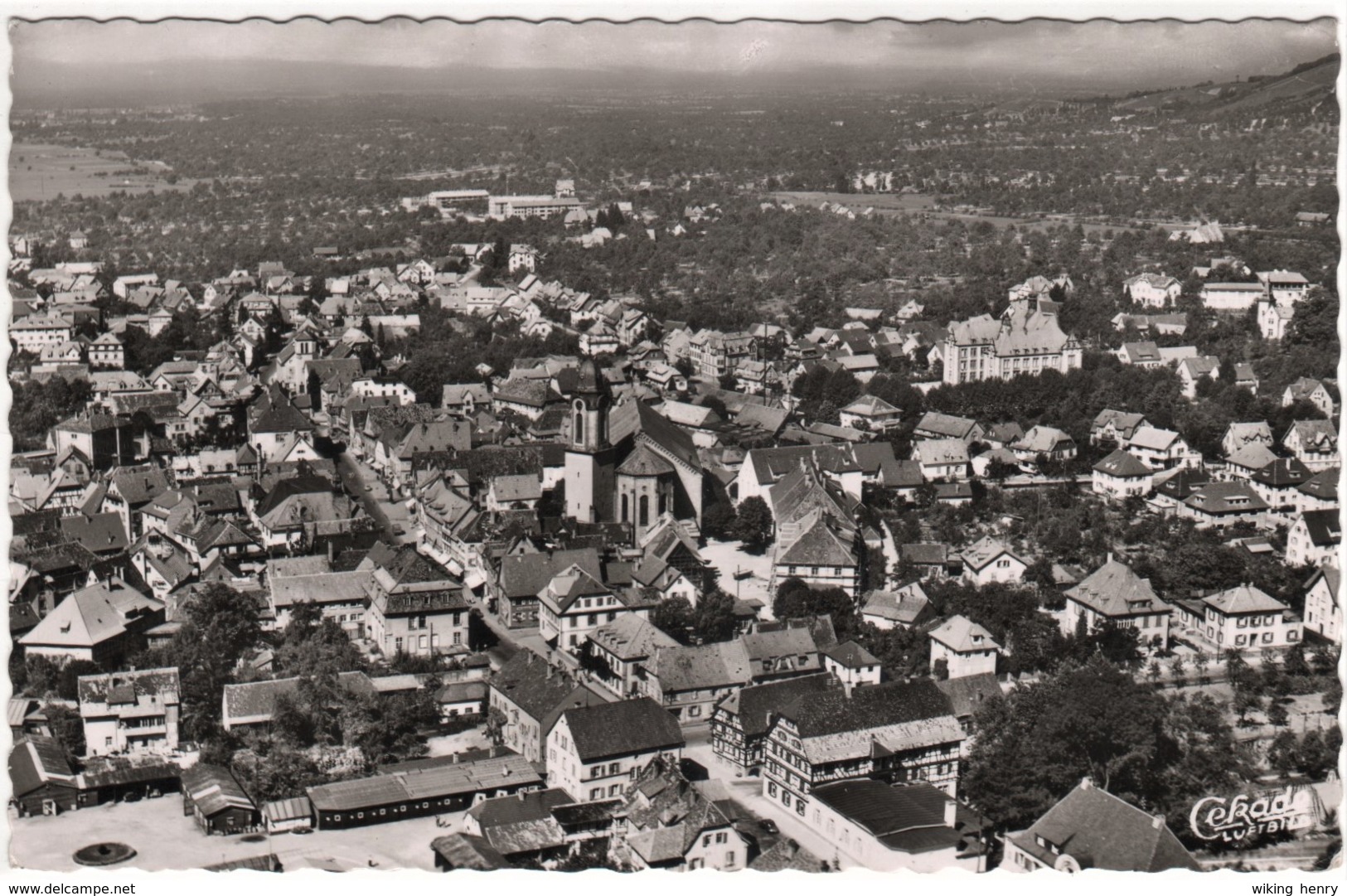 Oberkirch - S/w Luftbild 1 - Oberkirch