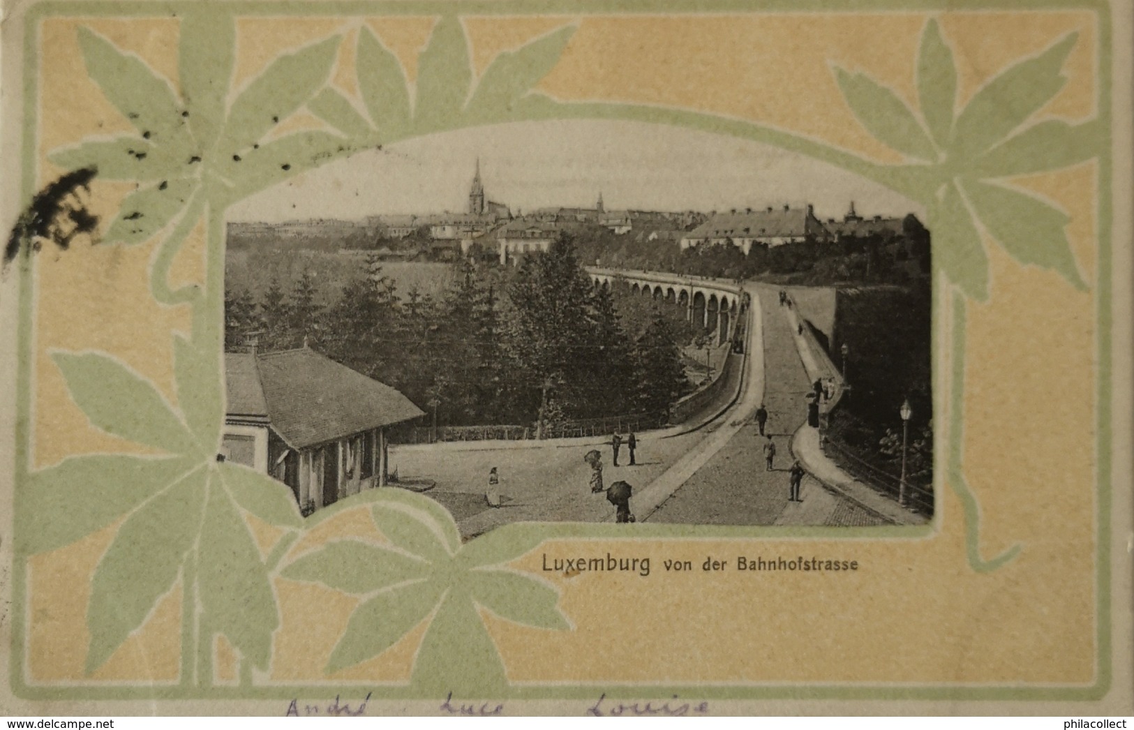 Luxemburg - Luxembourg Von Der Bahnhof Strasse  (Nice Border) 1905 - Luxemburg - Stad