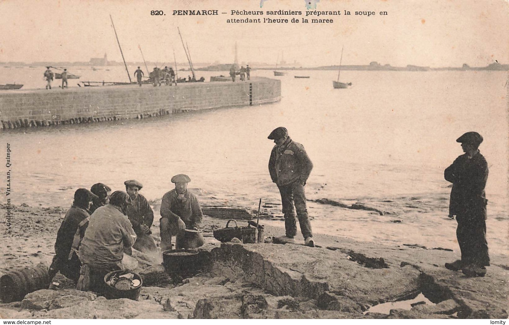 29 Penmarch Pecheurs Sardiniers Preparant La Soupe En Attendant L' Heure De La Marée Peche Pecheur - Penmarch