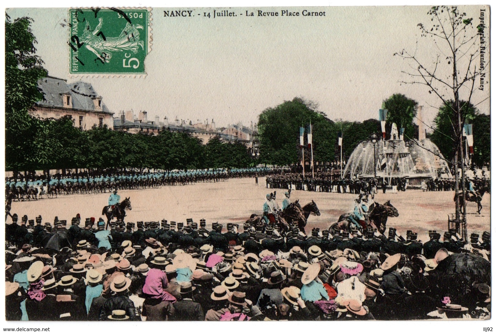 CPA 54 - NANCY (Meurthe Et Moselle) - 14 Juillet - La Revue Place Carnot - Nancy