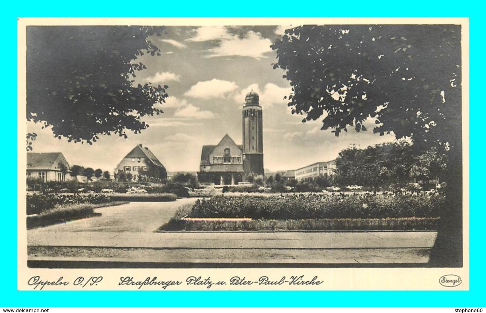 A726 / 163   OPPELN Strassbuerger Platz Peter Paul Kirche - Schlesien