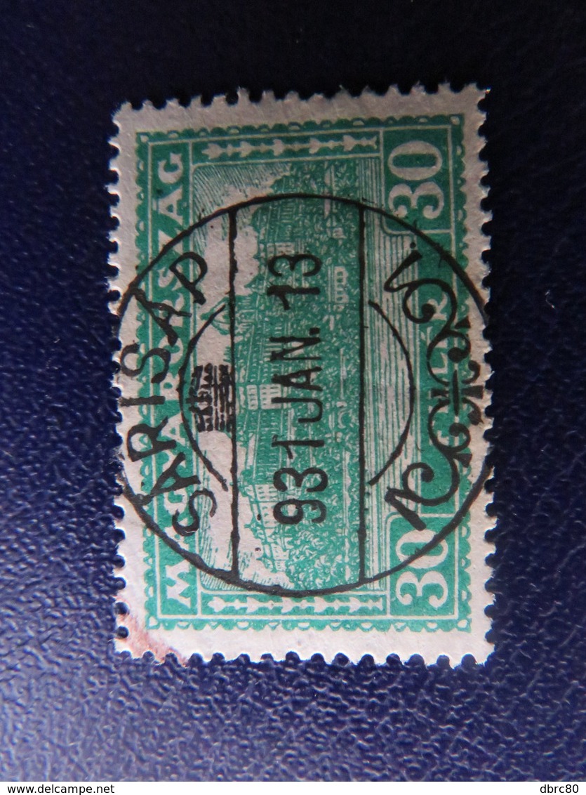 Hungary, 1919, Parliament With Postal Stamp Sárisáp 1931 - Used Stamps