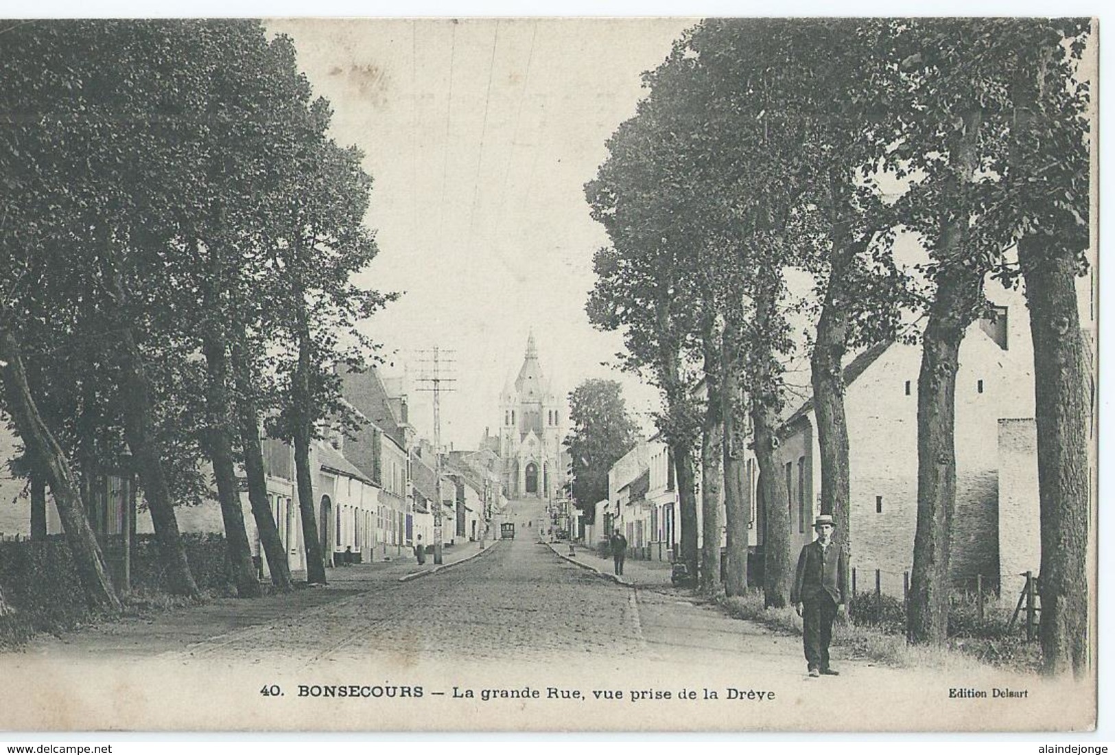 Bonsecours - La Grande Rue, Vue Prise De La Drève - Edition Delsart No 40 - 1906 - Andere & Zonder Classificatie