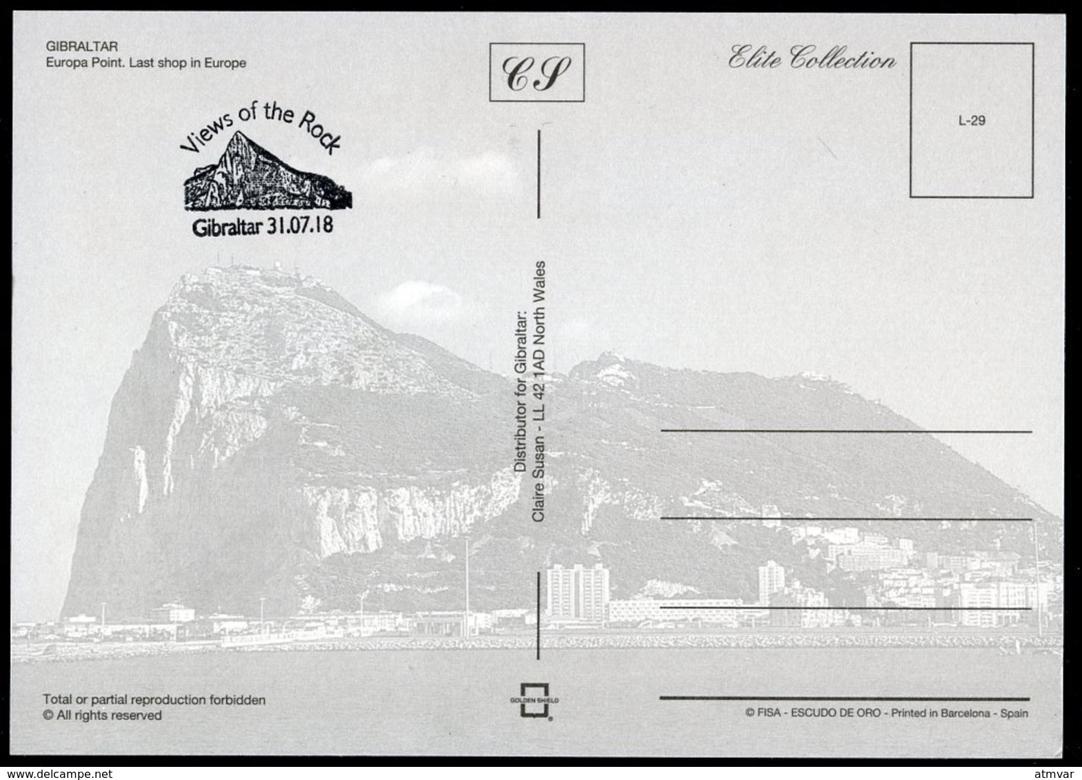 GIBRALTAR (2018). Carte Maximum Card - Europa Point, Trinity Lighthouse, Leuchtturm, Faro - Views Of The Rock - Gibraltar