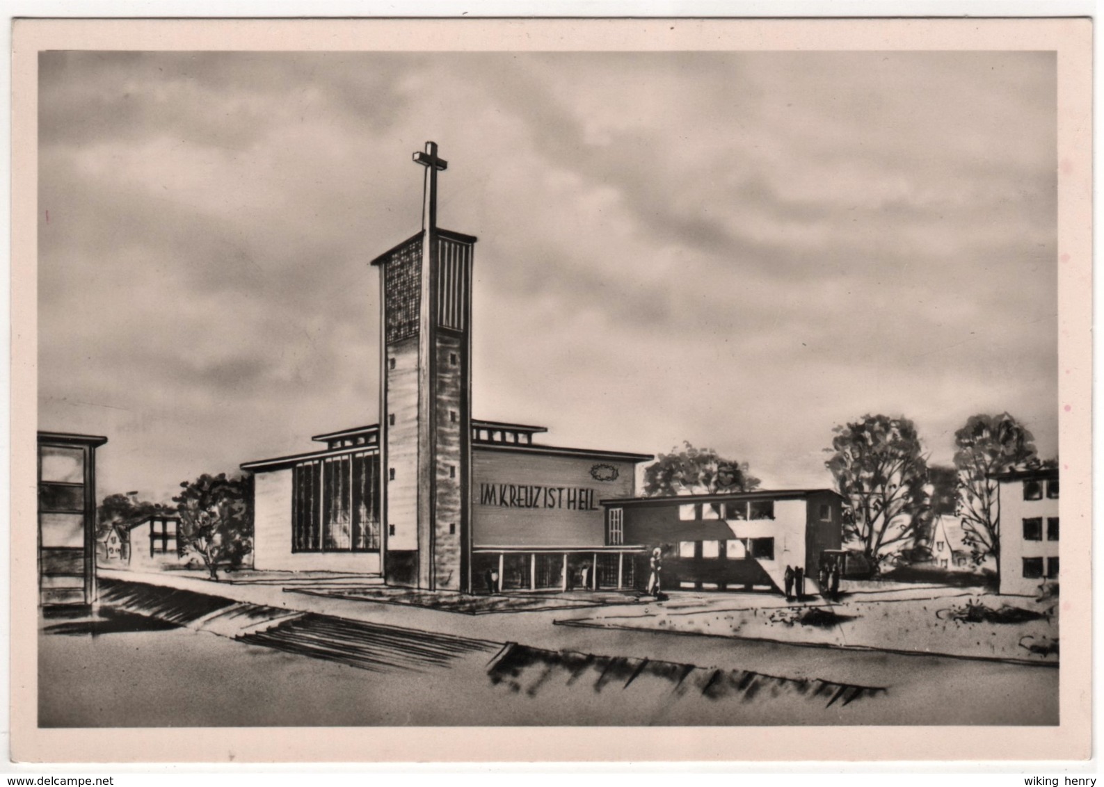 Offenbach Am Main Waldheim - S/w Spendenkarte Baustein Für Den Kirchenbau Heilig Kreuz - Offenbach