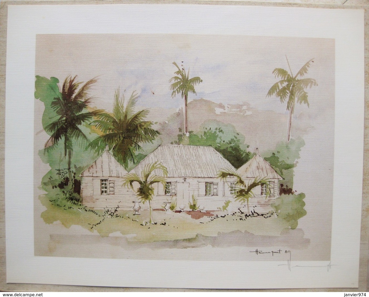 Ile De La Réunion. Francois HENNEQUET 1981 Les Cases -Espace. La Maison à L'Entrée De Saint Leu  N° 11 - Autres & Non Classés