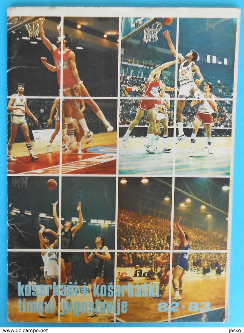 KOSARKASI I KOSARKASKI TIMOVI JUGOSLAVIJE 82-83 - Yugoslavia Basketball Album * Basket-ball Olimpija Ljubljana Slovenia - Bekleidung, Souvenirs Und Sonstige