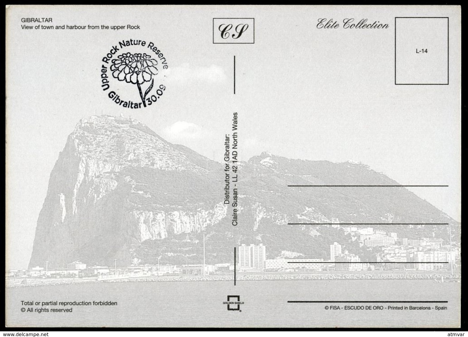 GIBRALTAR (2017). Carte Maximum Card - Cable Car, Harbour, Teleferico, Aerial Lift - Upper Rock Nature Reserve - Gibraltar