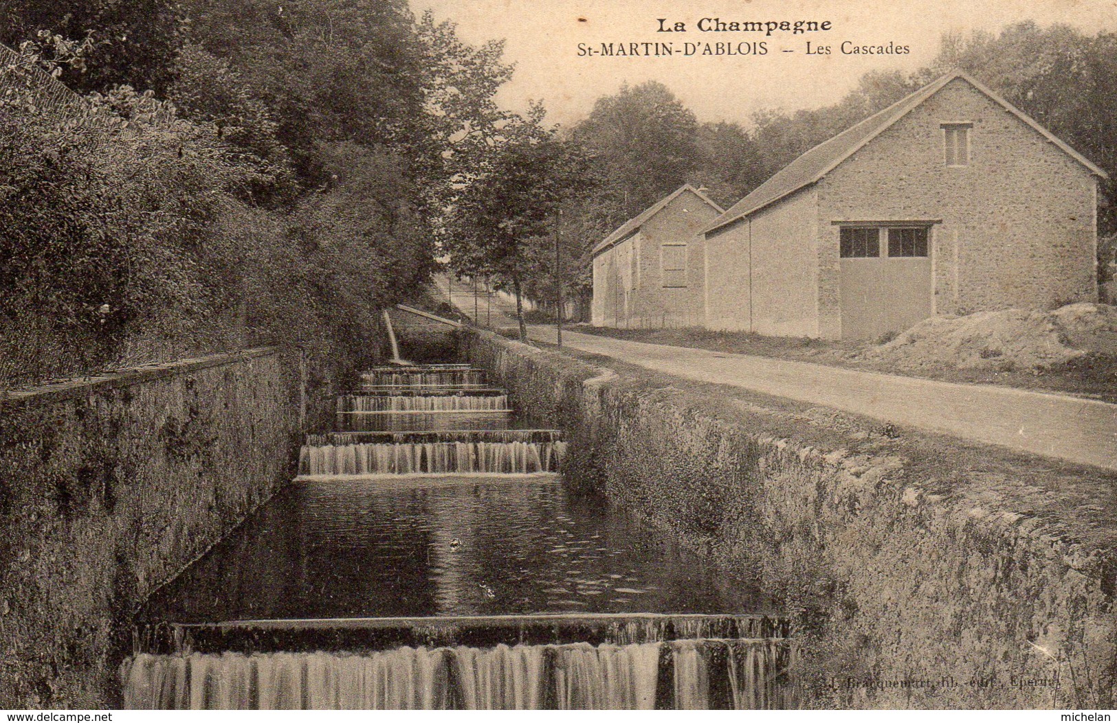 CPA   51   ST-MARTIN-D'ABLOIS---LES CASCADES. - Autres & Non Classés