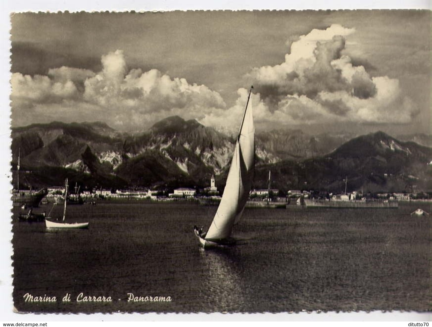 Marina Di Carrara - Panorama - Formato Grande Viaggiata – E 13 - Carrara