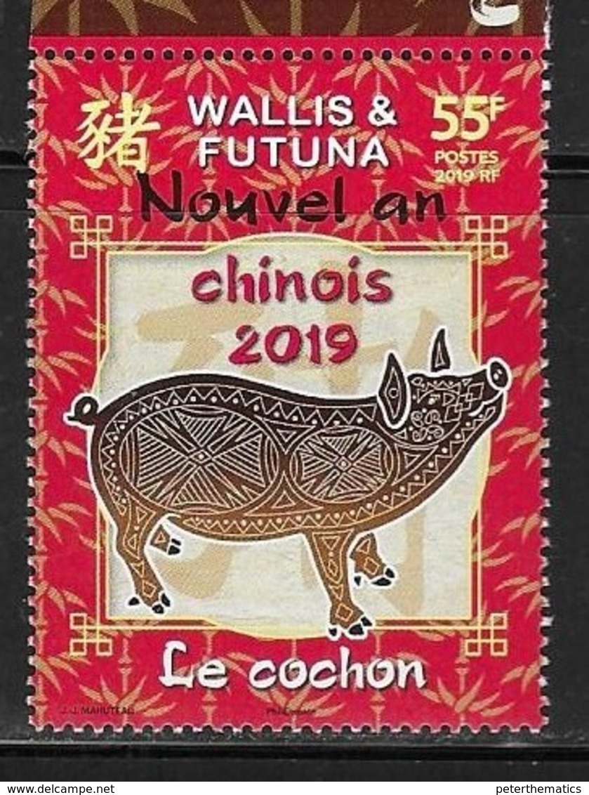 WALLIS ET FUTUNA, 2019, MNH,CHINESE NEW YEAR, YEAR OF THE PIG, 1v - Chinese New Year