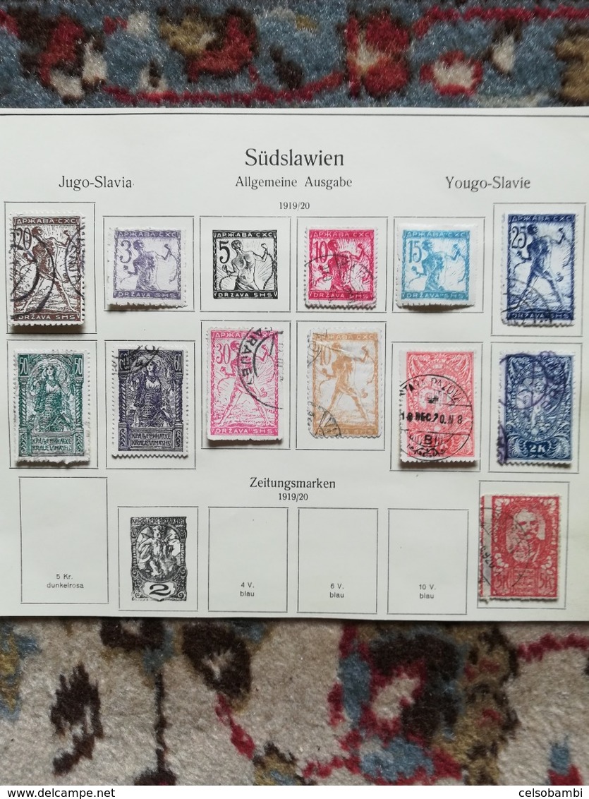 JUGOSLAVIA COLLECTION From Old Album Stamps - Lots & Serien