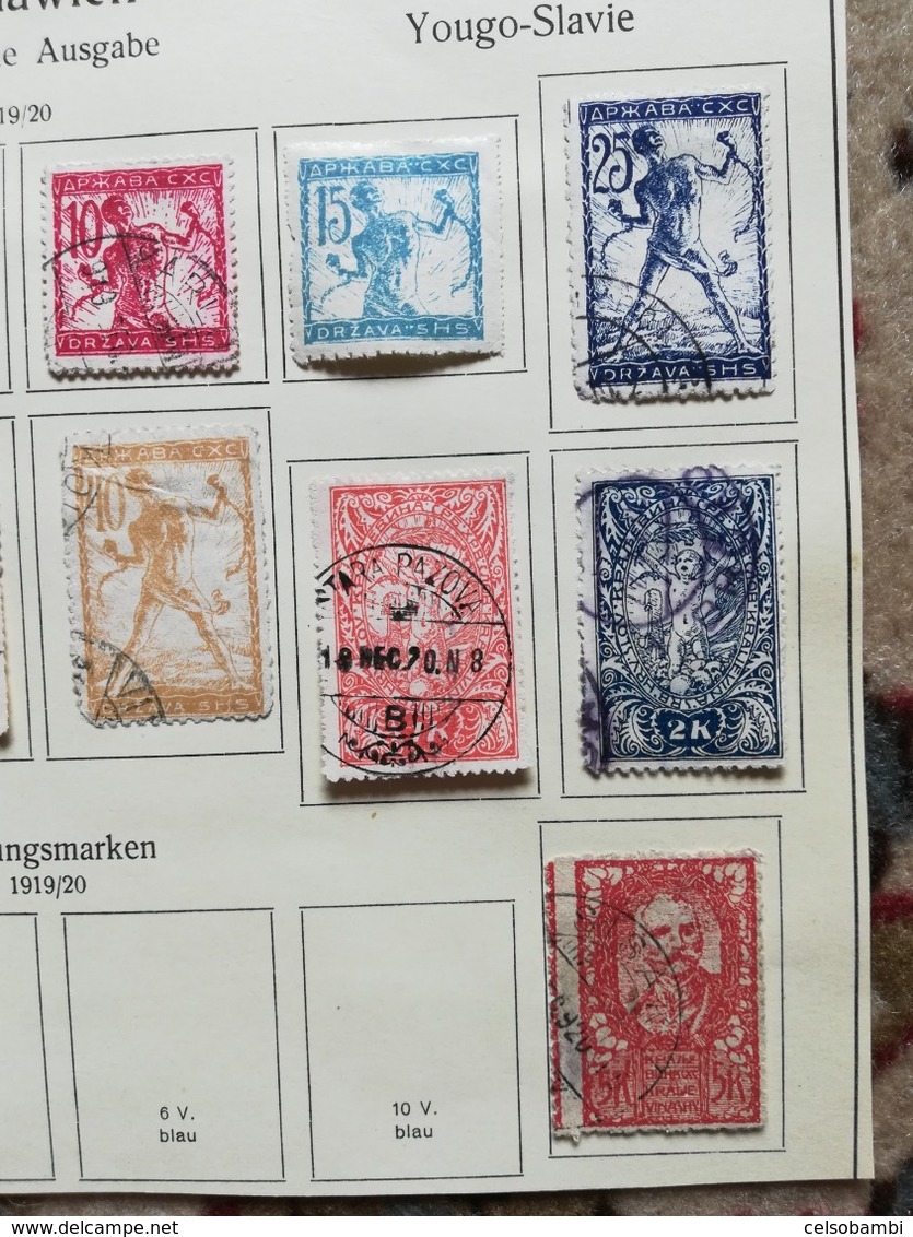 JUGOSLAVIA COLLECTION from old album stamps
