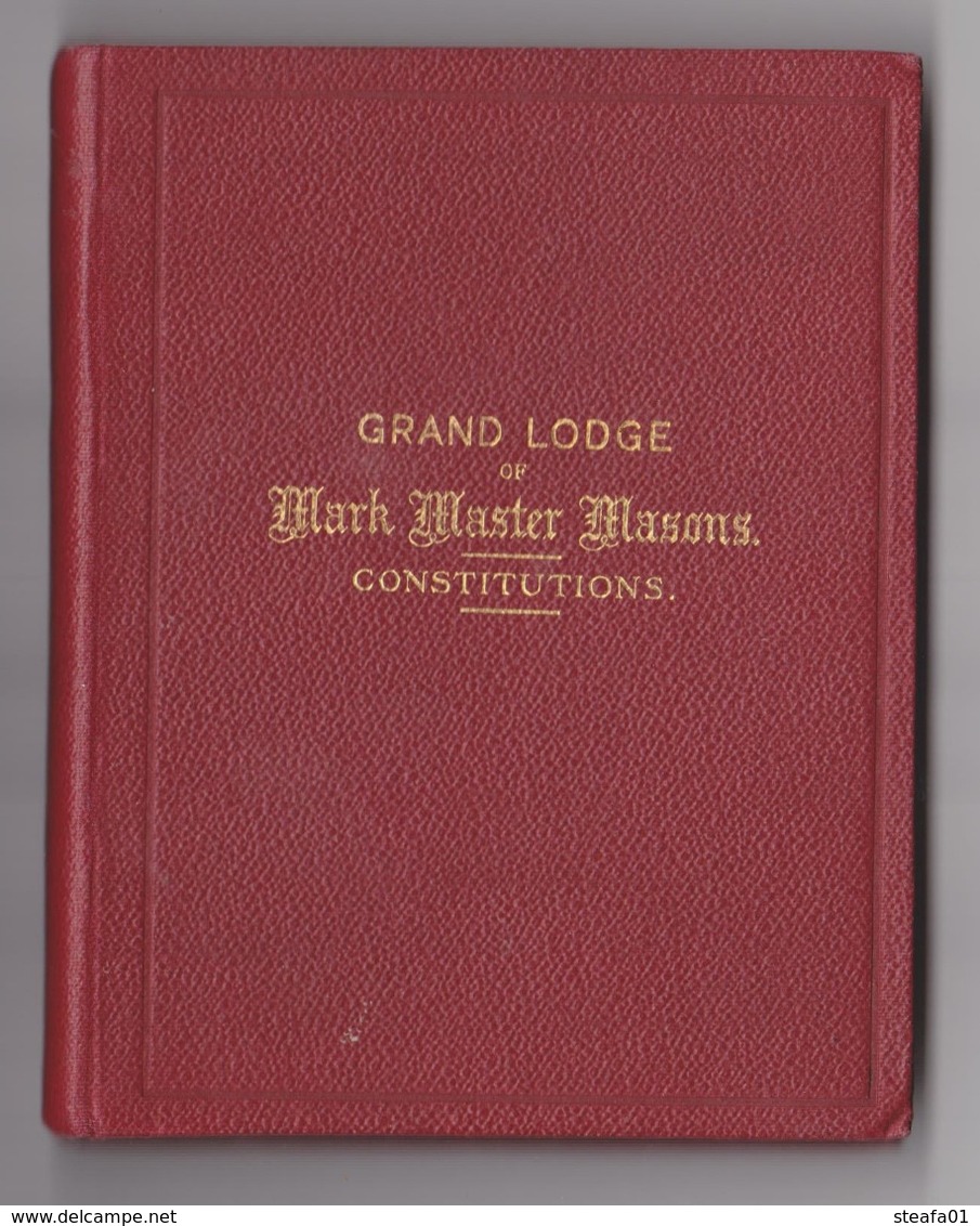 Vijmetselarij, Franc Maçonnerie,Grand Lodge Of Mark Master Masons,  England, 1932, TOP COLLECTORS!!!! - Spiritualisme