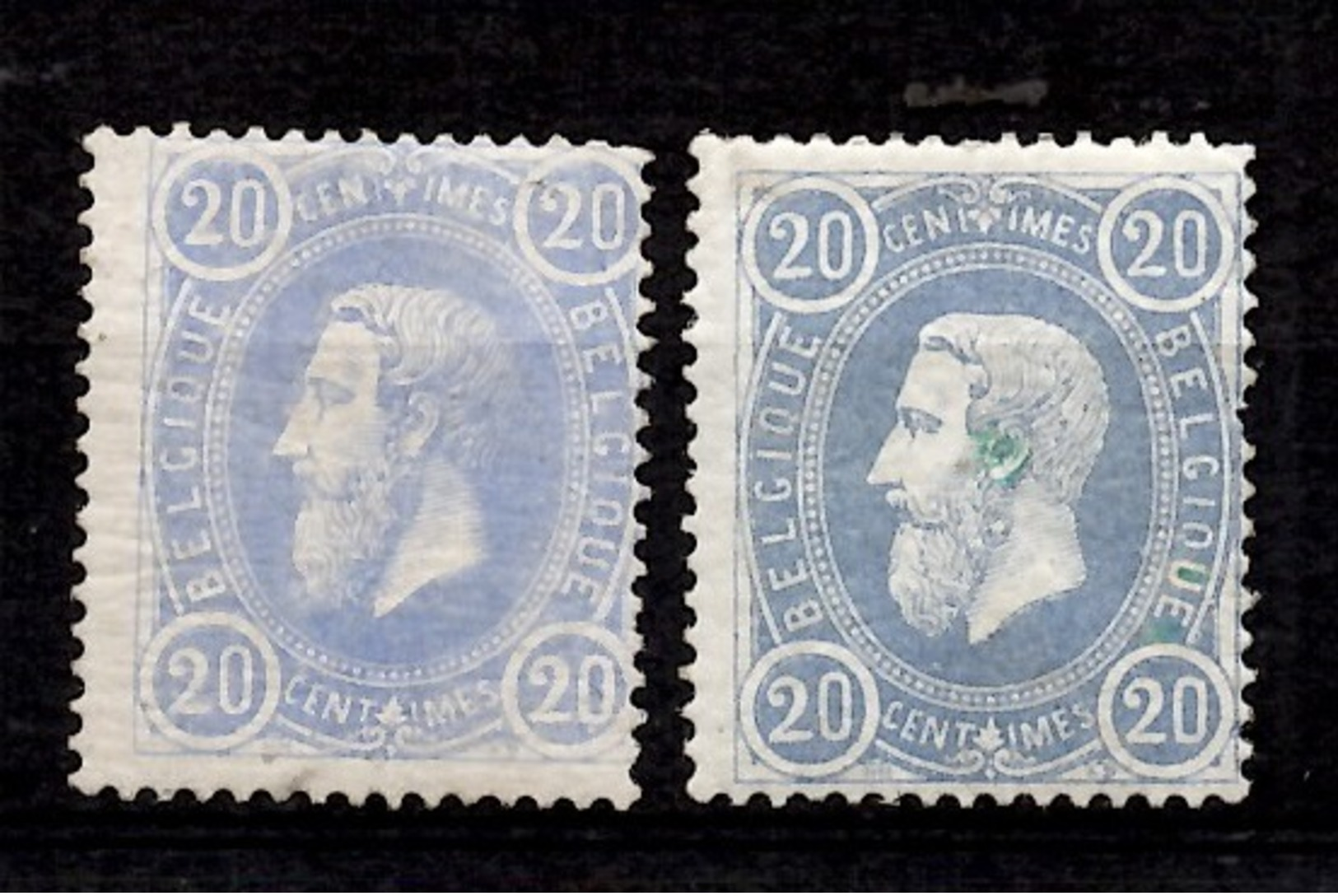Belgique YT N° 31 Deux Timbres Neufs *. Gomme D'origine. B/TB. A Saisir! - 1884-1891 Leopold II.