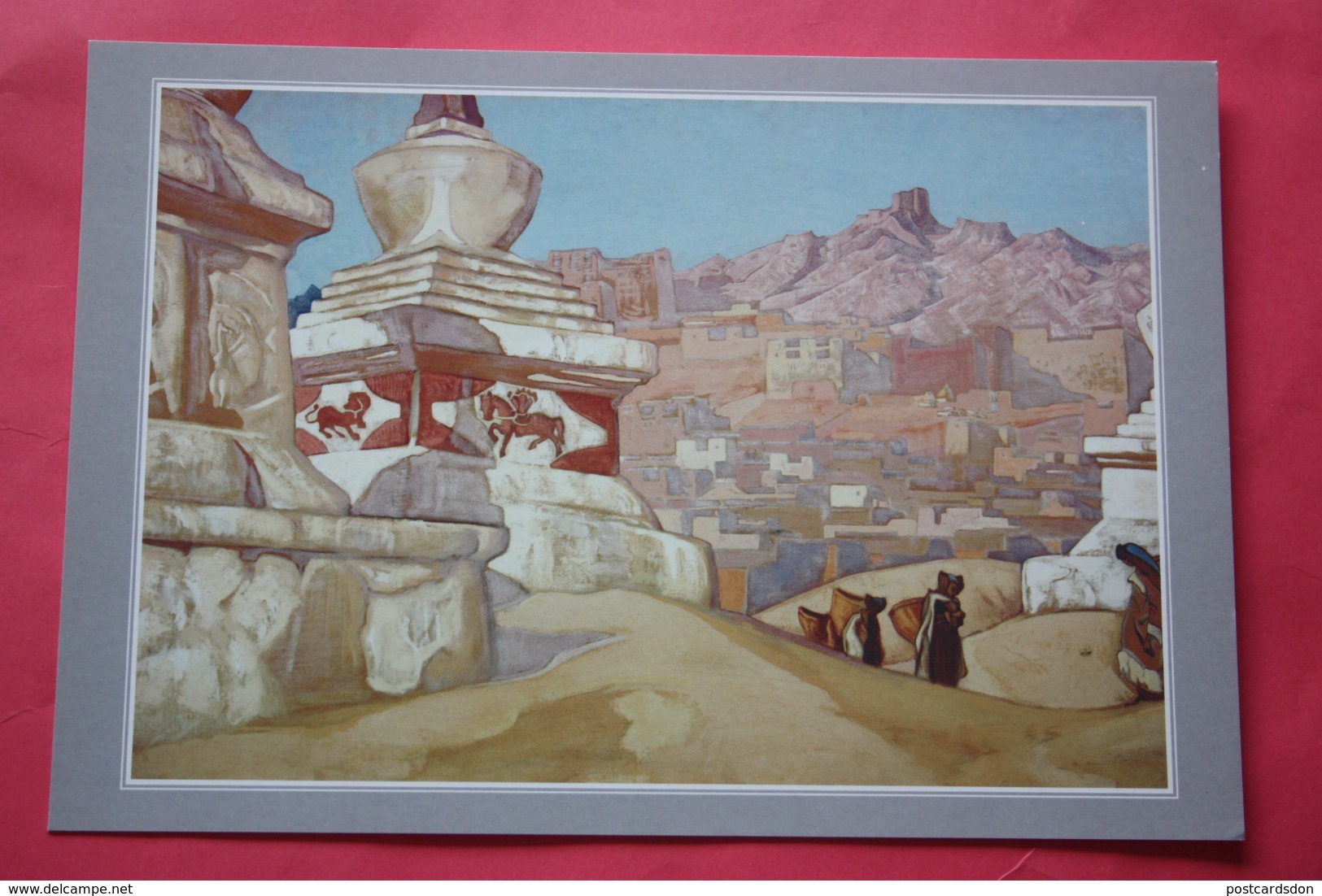 Nicholas Roerich - "Horse Of Happiness"   HIMALAYA - Old USSR PC 1990s - Big Size - Tibet