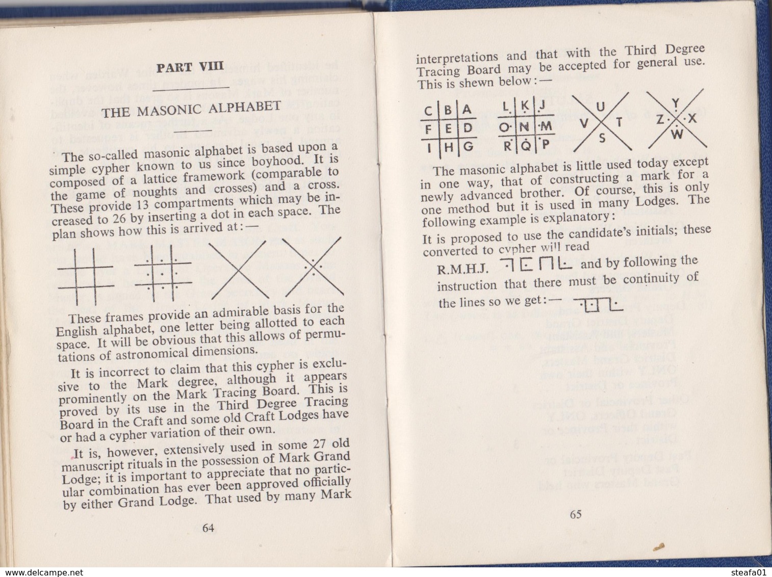 Vrijmetselarij, Franc Maçonnerie,Grand Lodge Of Mark Master Masons, Of England, Wales, Mark Ritual, TOP COLLECTORS!!!! - Spiritualismus