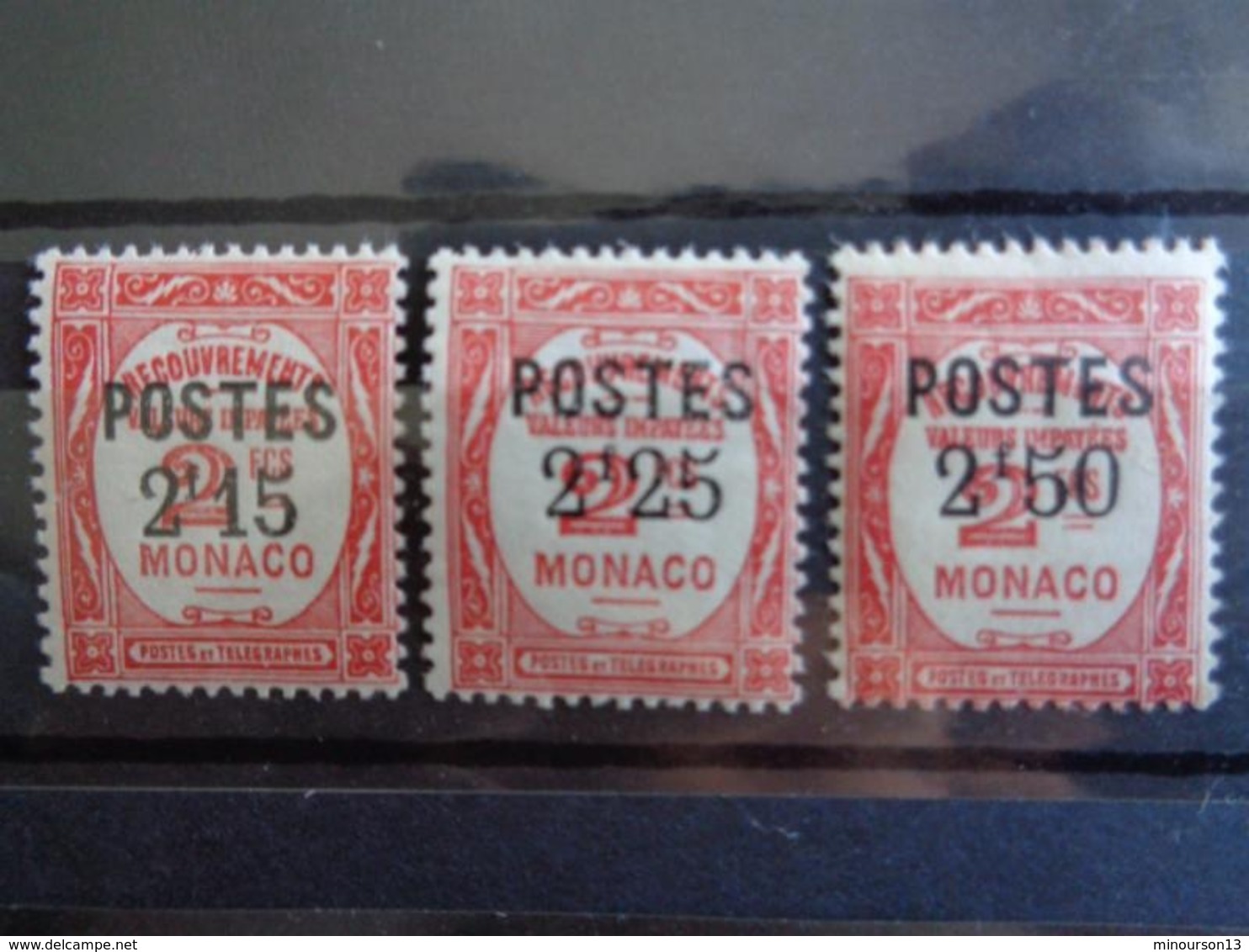 1937- MONACO TAXE Y&T N° 140 à 153 ** - TIMBRES TAXES SURCHARGES - Postage Due