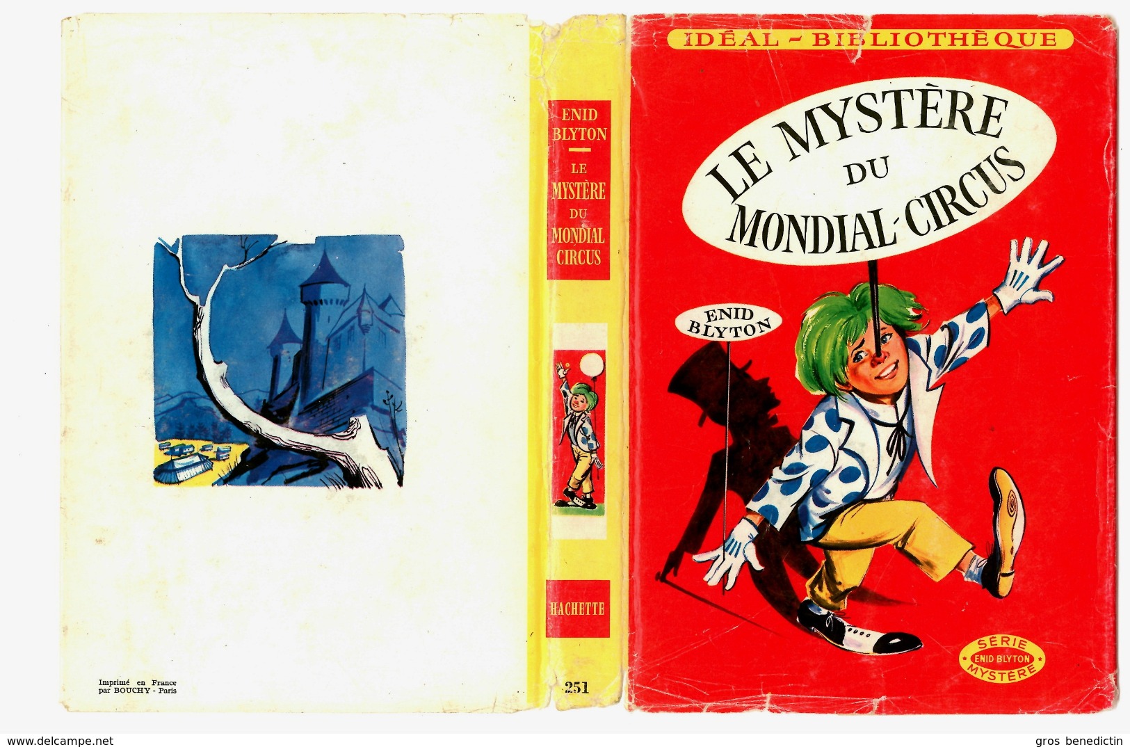 Hachette - Idéal Bibliothèque - Enid Blyton - "Le Mystère Du Mondial Circus" - 1963 - #Ben&Bly&Myst - #Ben&IB - Ideal Bibliotheque