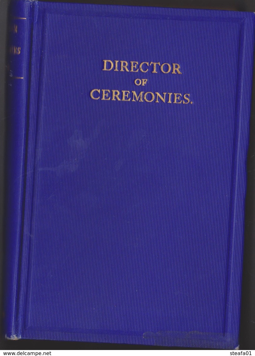 Vrijmetselarij, Franc-Maçonnerie, Director Of Ceremonies, Duties And Responsibilities, 1932, COLLECTORS!!!! - Espiritualismo