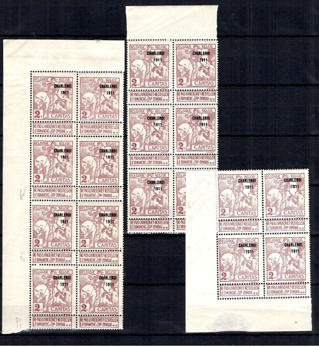 Belgique YT N° 102 X 18 Timbres Neufs ** MNH. Belle Gomme D'origine. B/TB. A Saisir! - 1910-1911 Caritas