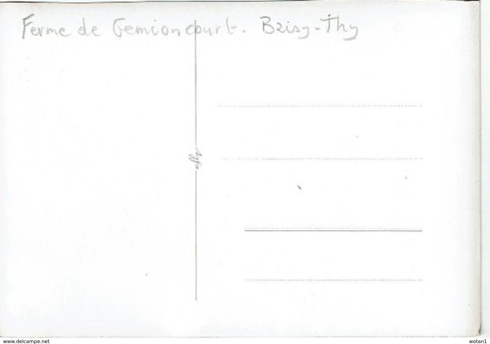 Carte Photo - Ferme De Gemioncourt à BAISY-THY - Genappe