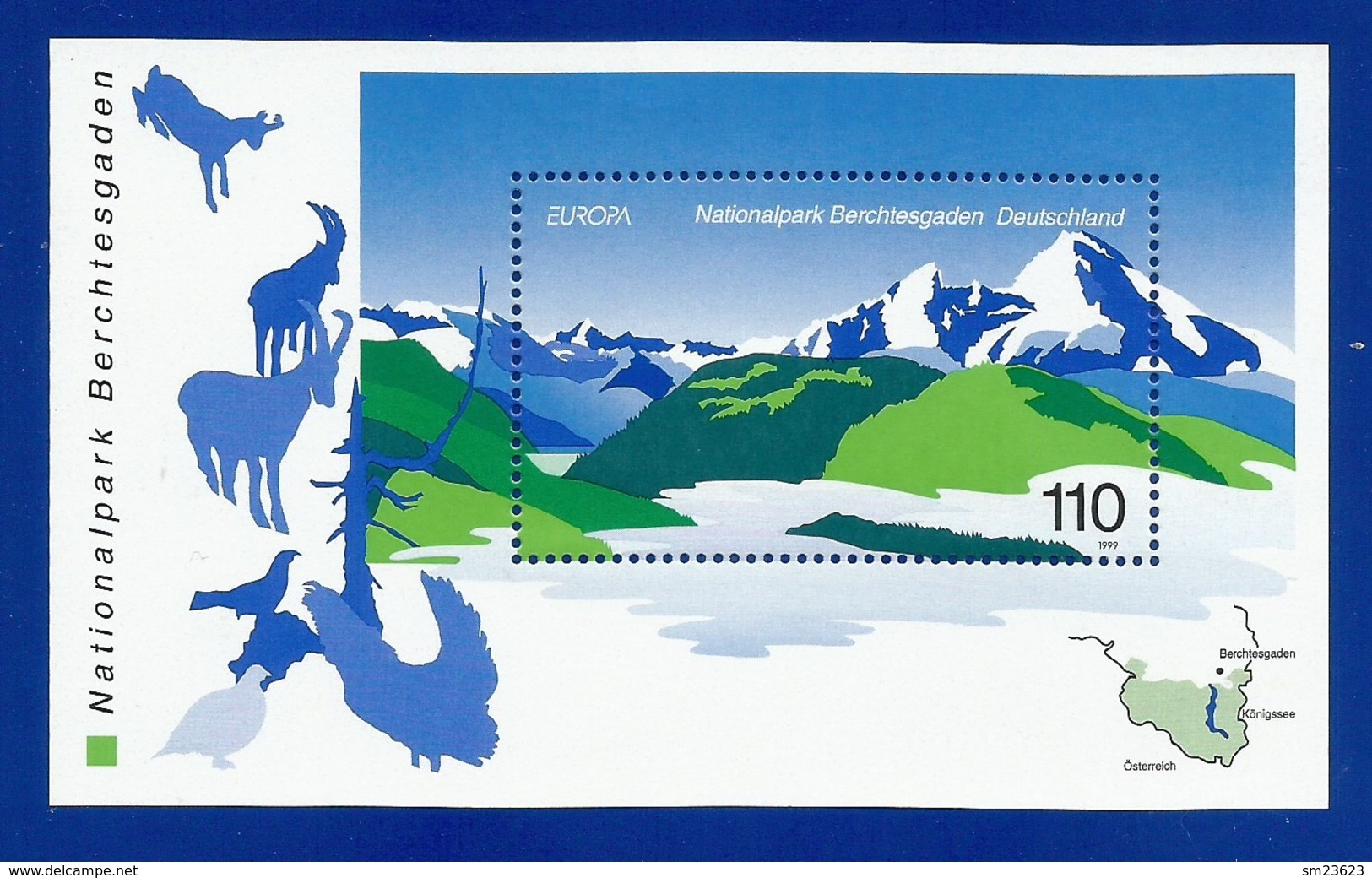 BRD  1999  Mi.Nr. Block 47 (2046) , EUROPA CEPT - Natur- Und Nationalparks - Postfrisch / MNH / (**) - 1999