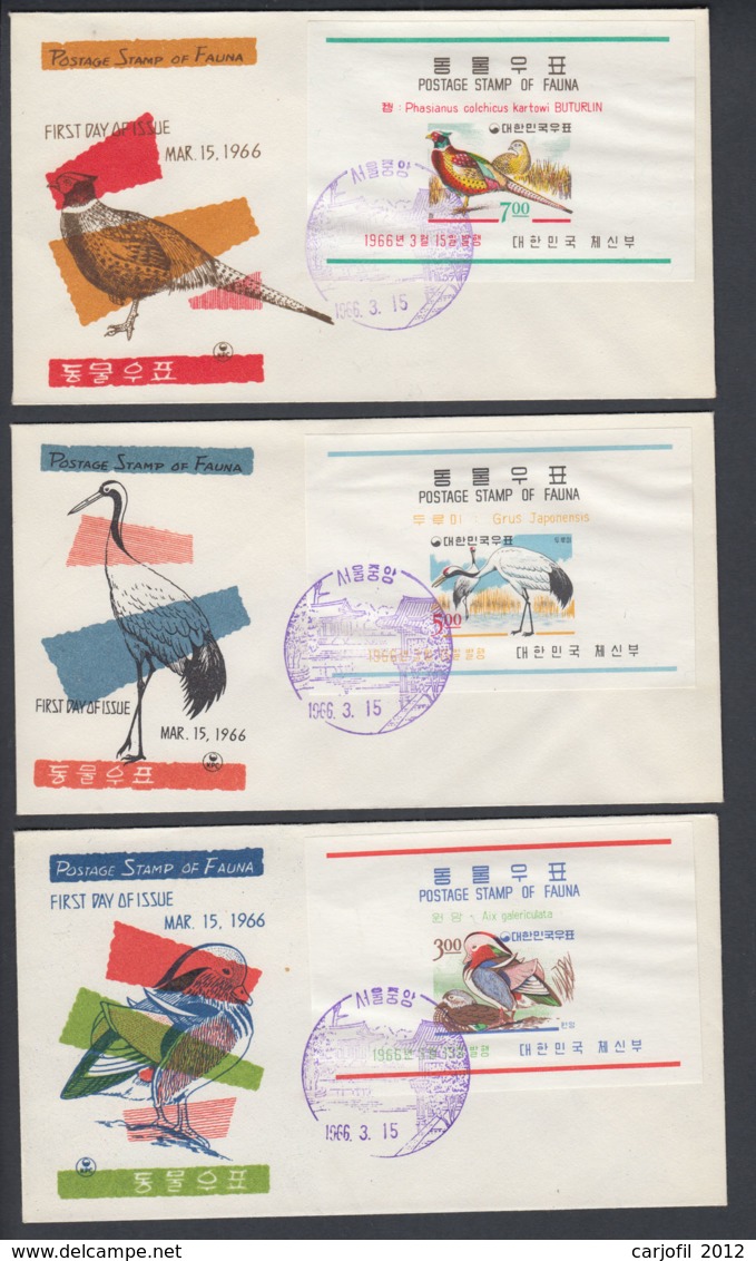 First Day Cover Spd South Corea - Corea Del Sur - Yvert Hb 104/106 Year 1966 - Postmark - Corea Del Sur