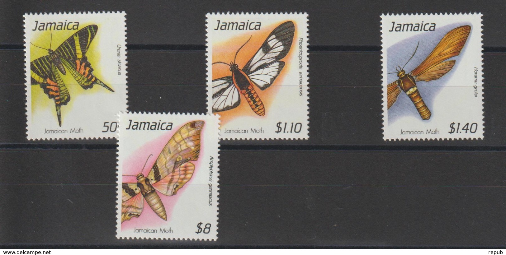 Jamaique 1991 Papillons Série 786-89 4 Val ** MNH - Schmetterlinge