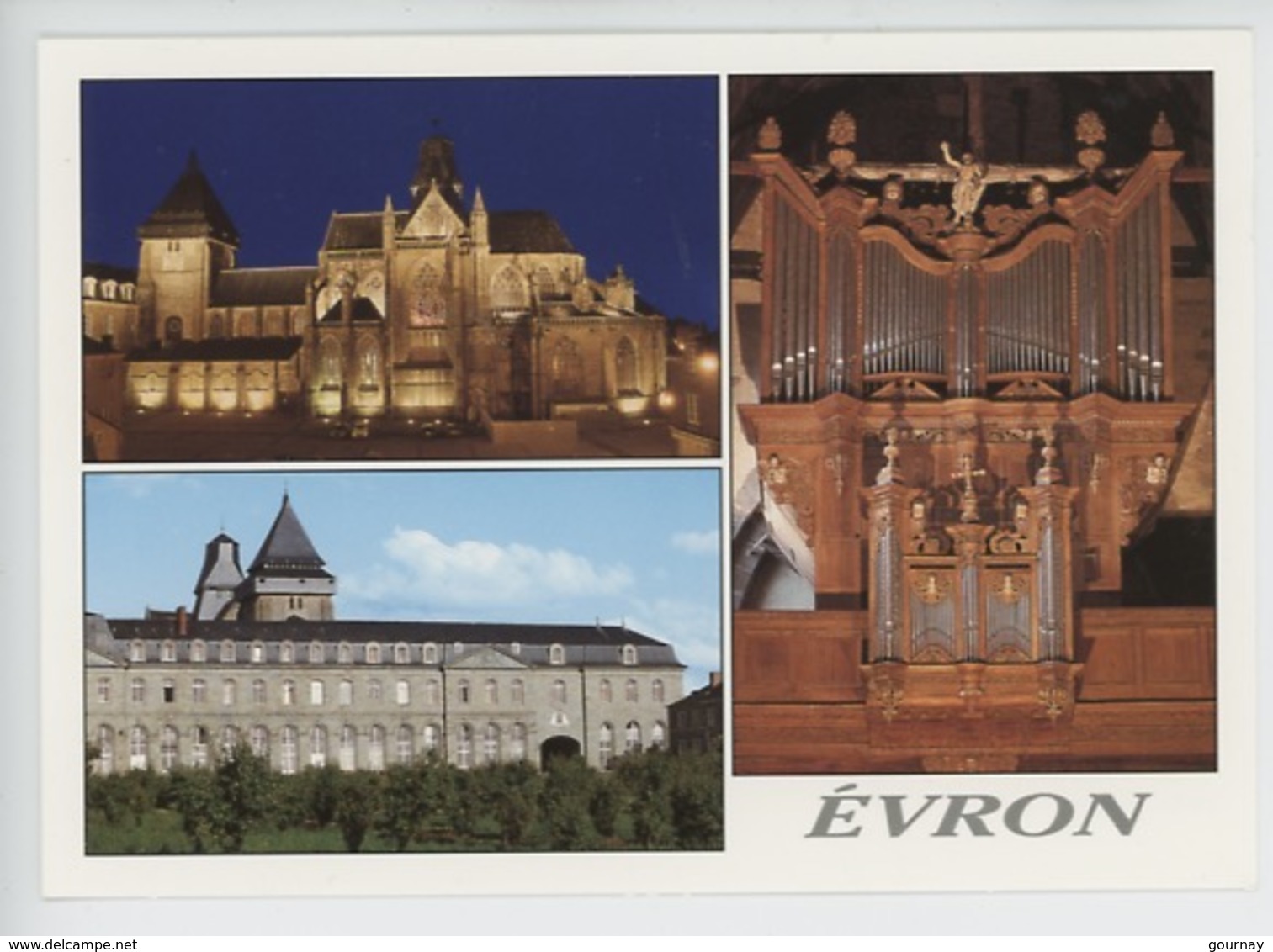 Evron (Mayenne) La Basilique Communauté Des Soeurs De La Charité : Buffet D'Orgue Fin XVIè S. (cp Vierge) - Evron