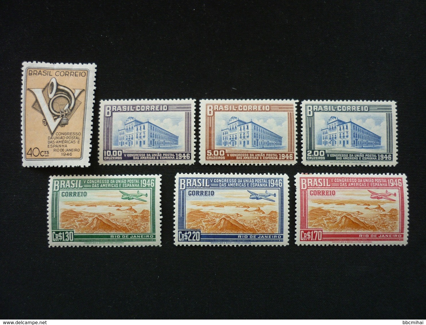 Brazil, 1946 5th Postal Union Congress Of The Americas And Spain Scott #643-649 MNH Cv. 9,35$ - Neufs