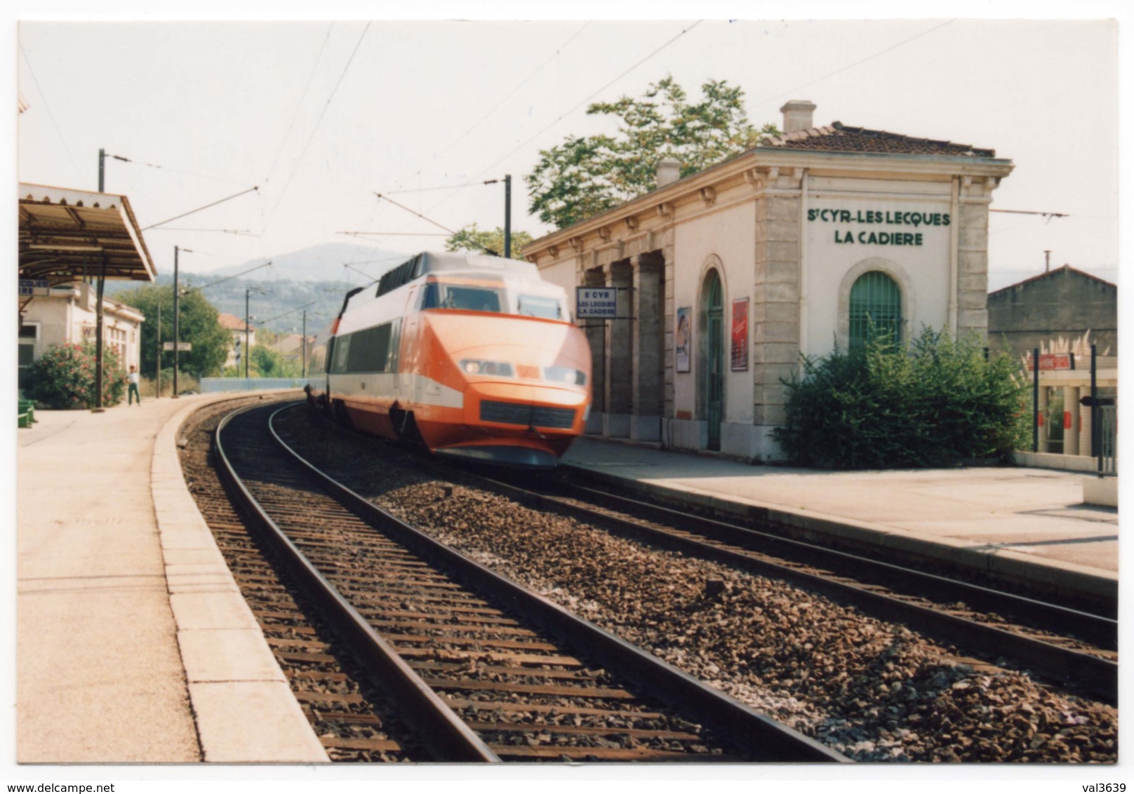 TGV Sud-Est En Gare De Saint-Cyr Les Lècques Cadières (Var, 83) - Tirage Limité N°45/100 Exemplaires - Saint-Cyr-sur-Mer