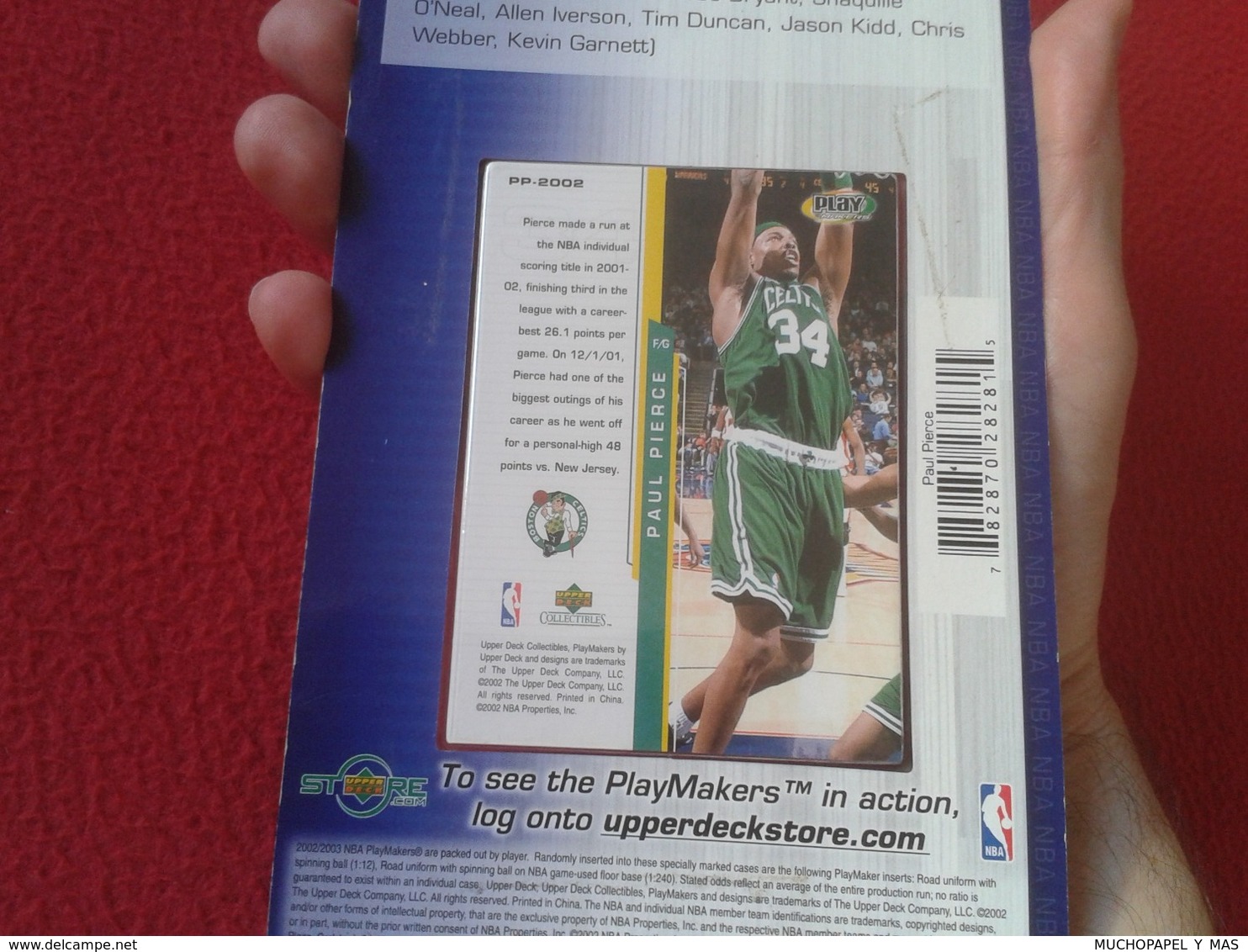 CROMO COLLECTIBLE CARD EN BLISTER NBA USA EDITION 2002 2003 PAUL PIERCE BOSTON CELTICS BASKET BALONCESTO VER FOTOS Y DES - Otros & Sin Clasificación