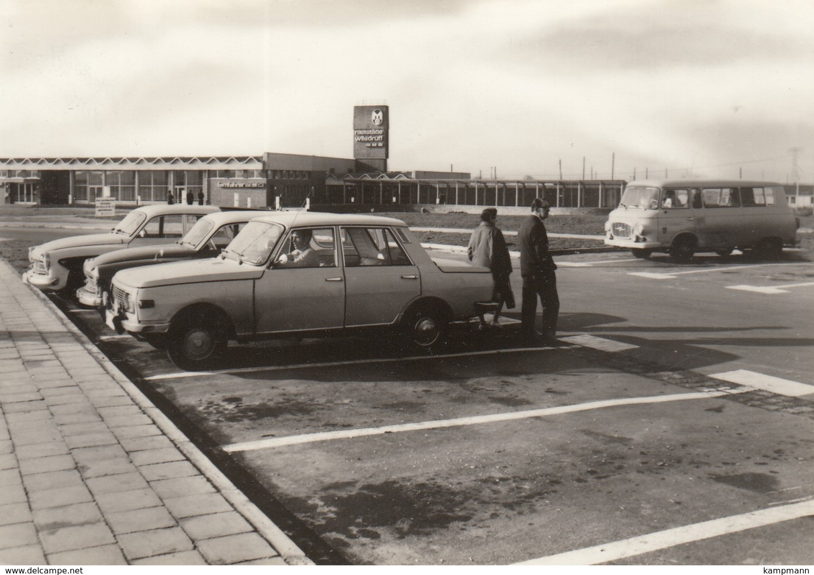 Wartburg 311,353,Barkas B 1000,Autobahn-Raststätte Wilsdruff, Ungelaufen - Voitures De Tourisme