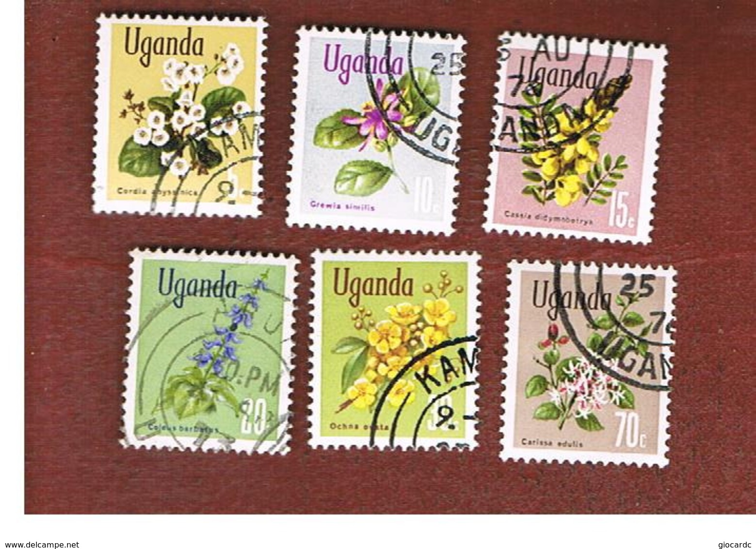 UGANDA   - SG 131.139   -  1969  FLOWERS      - USED ° - Uganda (1962-...)