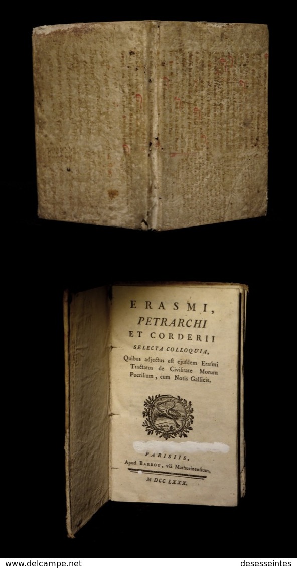 [PHILOSOPHIE ERASME BARBOU] ERASMI - Selecta Colloquia. - 1701-1800