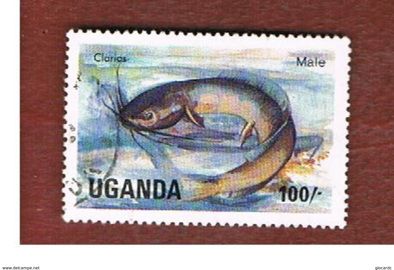 UGANDA   - SG 460   -  1985 LAKE FISHES: WALKING CATFISH      - USED ° - Uganda (1962-...)