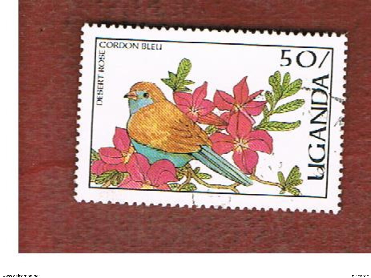 UGANDA   - SG 565   -  1987 BIRDS: CORDON BLEU      - USED ° - Uganda (1962-...)