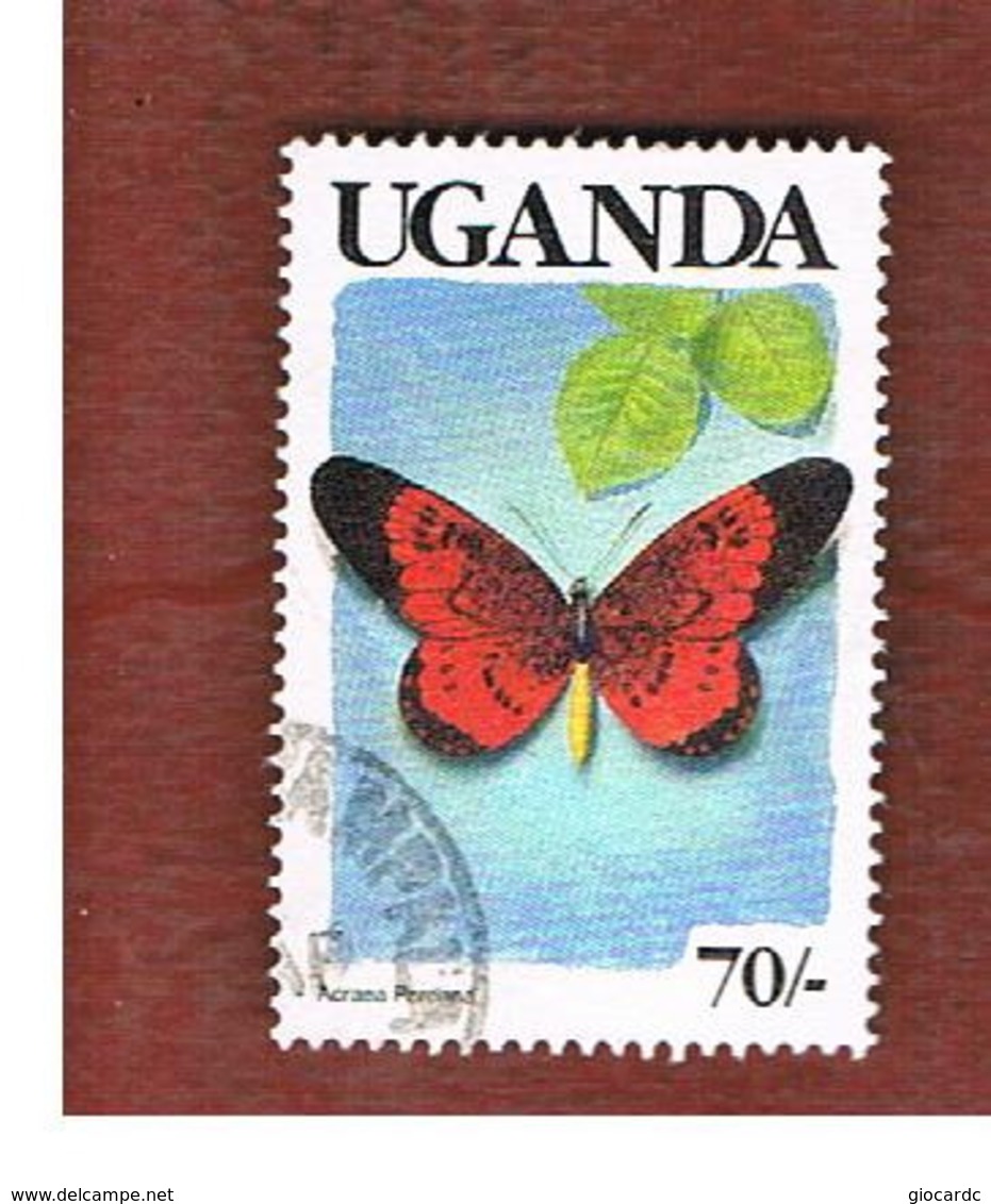 UGANDA   - SG 751   -  1989  BUTTERFLIES: ACRAEA PERENNA (UGANDA  BLACK)     - USED ° - Uganda (1962-...)