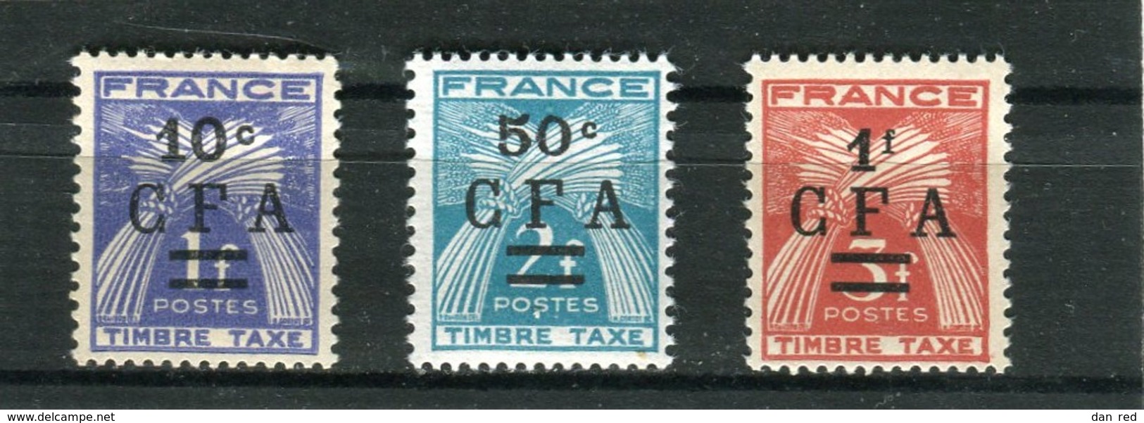 REUNION  TAXE N° 36*  37**  38* (Y&T) - Postage Due
