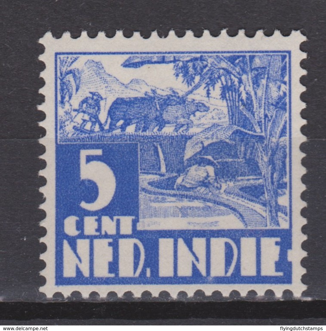 Nederlands Indie Dutch Indies 192 MLH ; Karbouw 1934 No Watermark Netherlands Indies PER PIECE - Netherlands Indies